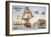 Gold Rush Cartoon, 1849-Currier & Ives-Framed Giclee Print