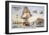 Gold Rush Cartoon, 1849-Currier & Ives-Framed Giclee Print