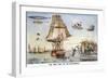 Gold Rush Cartoon, 1849-Currier & Ives-Framed Giclee Print