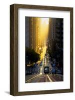 Gold Rush, San Francisco, Magical California Street Sunrise Light-Vincent James-Framed Photographic Print