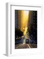 Gold Rush, San Francisco, Magical California Street Sunrise Light-Vincent James-Framed Photographic Print