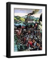 Gold Rush!-Ron Embleton-Framed Giclee Print