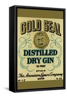 Gold Seal Distiller Dry Gin-null-Framed Stretched Canvas