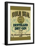 Gold Seal Distiller Dry Gin-null-Framed Art Print