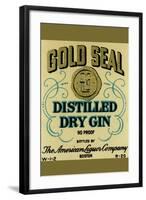 Gold Seal Distiller Dry Gin-null-Framed Art Print