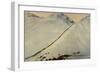 Gold Seekers Crossing the Chilkoot Pass During the Alaskan Gold Rush, 1896-1899-null-Framed Photographic Print