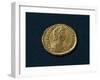 Gold Solidus Bearing Image of Emperor Valentinian Iii Wearing Laurel Crown, Recto, Roman Coins-null-Framed Giclee Print