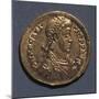 Gold Solidus of Arcadius, Emperor of East, Minted in Minalo, 383 Ad, Roman Coins AD-null-Mounted Giclee Print