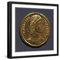 Gold Solidus of Constantine Great, 306-337, Roman Coins Ad-null-Framed Giclee Print