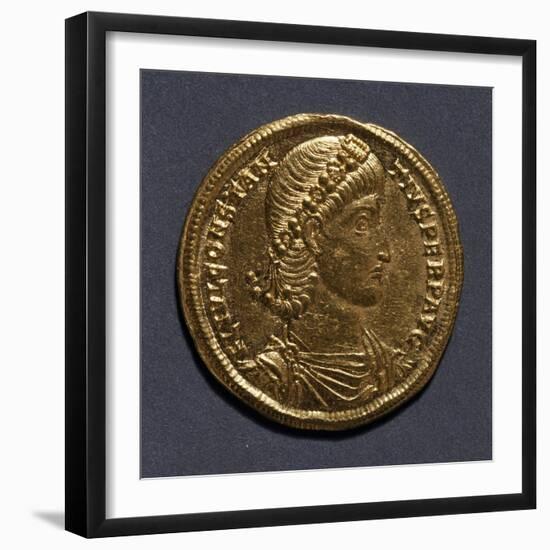 Gold Solidus of Constantine Great, 306-337, Roman Coins Ad-null-Framed Giclee Print