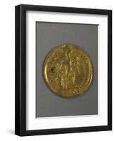 Gold Solidus of Constantine Iii, Minted in Arles, France, 407-411 AD-null-Framed Premium Giclee Print