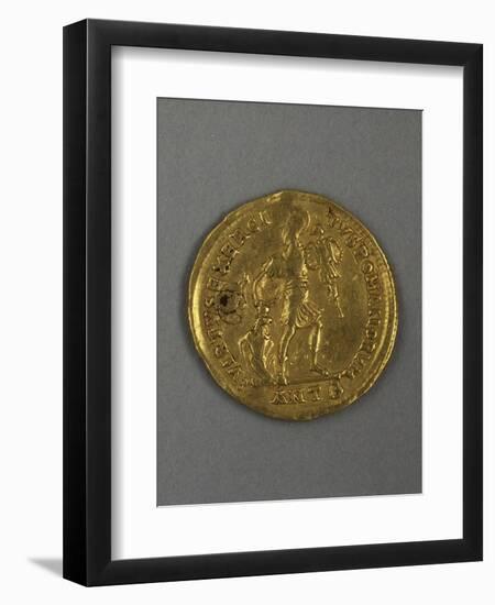 Gold Solidus of Constantine Iii, Minted in Arles, France, 407-411 AD-null-Framed Premium Giclee Print