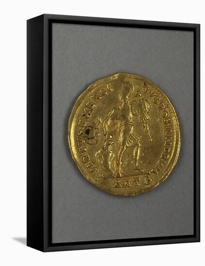 Gold Solidus of Constantine Iii, Minted in Arles, France, 407-411 AD-null-Framed Stretched Canvas