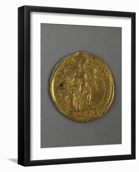 Gold Solidus of Constantine Iii, Minted in Arles, France, 407-411 AD-null-Framed Giclee Print