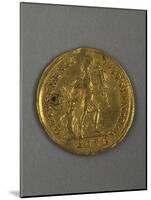 Gold Solidus of Constantine Iii, Minted in Arles, France, 407-411 AD-null-Mounted Giclee Print