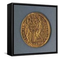 Gold Solidus of Constantius II, Minted by Mint of Antioch, Verso, Coins of Antioch AD-null-Framed Stretched Canvas