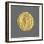 Gold Solidus of Justinian Great, Byzantine Emperor, Verso, Byzantine Coins, 6th Century-null-Framed Giclee Print
