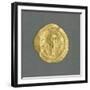 Gold Solidus of Justinian Great, Byzantine Emperor, Verso, Byzantine Coins, 6th Century-null-Framed Giclee Print