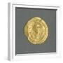 Gold Solidus of Justinian Great, Byzantine Emperor, Verso, Byzantine Coins, 6th Century-null-Framed Giclee Print