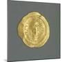 Gold Solidus of Justinian Great, Byzantine Emperor, Verso, Byzantine Coins, 6th Century-null-Mounted Giclee Print