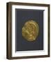 Gold Solidus of Justinian Great, Byzantine Emperor, Verso, Byzantine Coins, 6th Century-null-Framed Premium Giclee Print