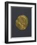 Gold Solidus of Justinian Great, Byzantine Emperor, Verso, Byzantine Coins, 6th Century-null-Framed Premium Giclee Print