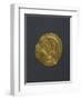 Gold Solidus of Justinian Great, Byzantine Emperor, Verso, Byzantine Coins, 6th Century-null-Framed Premium Giclee Print