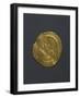 Gold Solidus of Justinian Great, Byzantine Emperor, Verso, Byzantine Coins, 6th Century-null-Framed Giclee Print