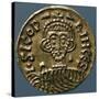 Gold Solidus of Sicone I, Prince of Benevento, Recto, Lombard Coins, 9th Century-null-Stretched Canvas