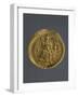 Gold Solidus of Theodosius II, Byzantine Emperor, Recto, Byzantine Coins, 5th Century-null-Framed Giclee Print