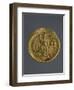 Gold Solidus of Theodosius II, Byzantine Emperor, Recto, Byzantine Coins, 5th Century-null-Framed Premium Giclee Print