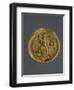 Gold Solidus of Theodosius II, Byzantine Emperor, Recto, Byzantine Coins, 5th Century-null-Framed Premium Giclee Print