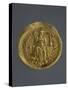 Gold Solidus of Theodosius II, Byzantine Emperor, Recto, Byzantine Coins, 5th Century-null-Stretched Canvas