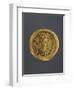 Gold Solidus of Theodosius II, Byzantine Emperor, Recto, Byzantine Coins, 5th Century-null-Framed Premium Giclee Print