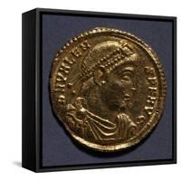 Gold Solidus of Valeno, 364-378, Roman Coins AD-null-Framed Stretched Canvas