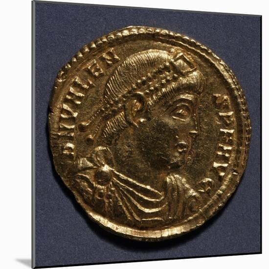 Gold Solidus of Valeno, 364-378, Roman Coins AD-null-Mounted Giclee Print