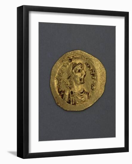 Gold Solidus, Recto, Byzantine Coins-null-Framed Giclee Print