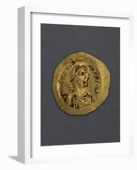 Gold Solidus, Recto, Byzantine Coins-null-Framed Giclee Print
