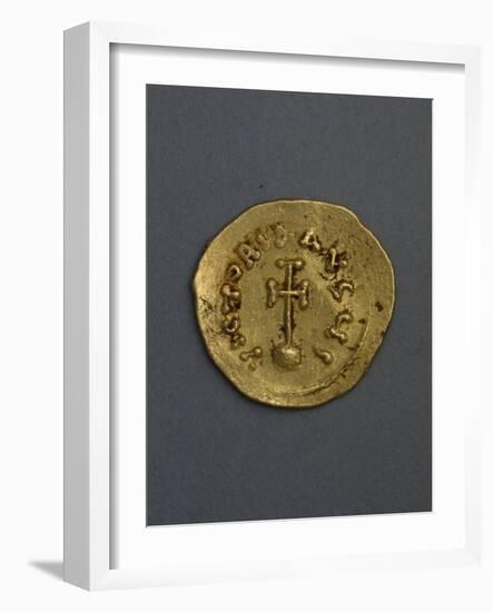 Gold Solidus, Verso, Byzantine Coins-null-Framed Giclee Print