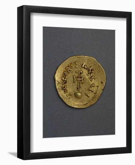 Gold Solidus, Verso, Byzantine Coins-null-Framed Premium Giclee Print