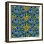 Gold Speckled Peacock Pattern-Tina Lavoie-Framed Giclee Print