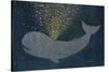 Gold Spraying Whale-Cora Niele-Stretched Canvas