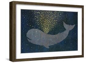 Gold Spraying Whale-Cora Niele-Framed Giclee Print