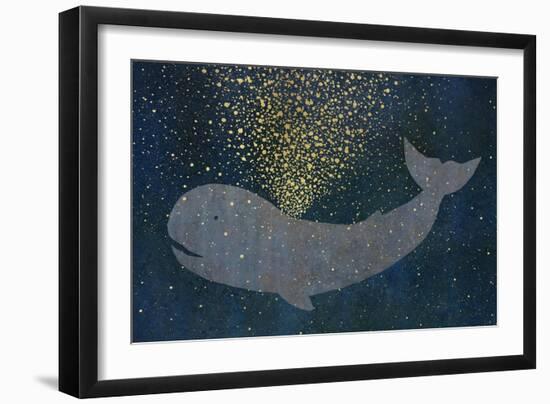 Gold Spraying Whale-Cora Niele-Framed Giclee Print