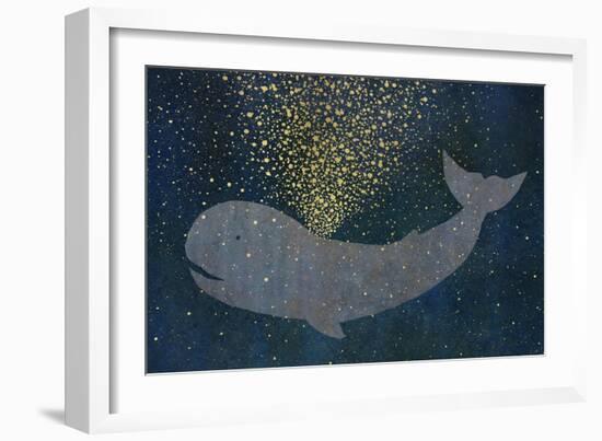 Gold Spraying Whale-Cora Niele-Framed Giclee Print