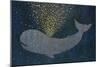 Gold Spraying Whale-Cora Niele-Mounted Giclee Print