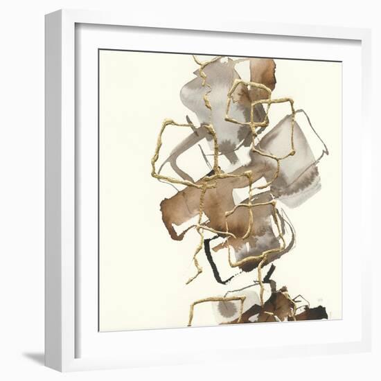 Gold Squares I-Chris Paschke-Framed Art Print