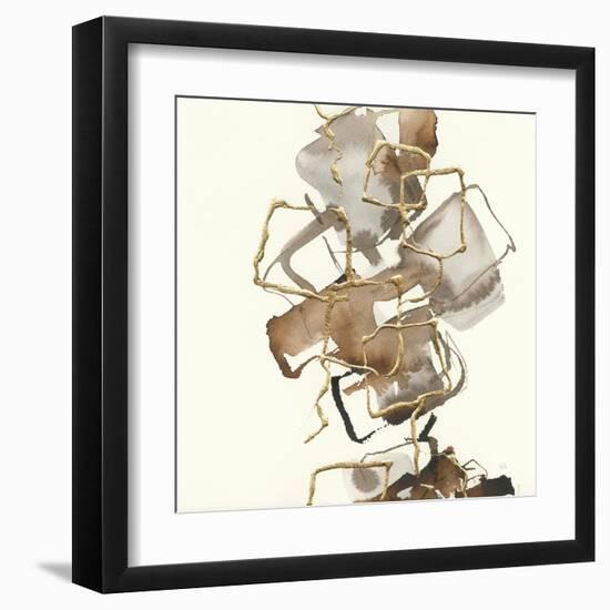 Gold Squares I-Chris Paschke-Framed Art Print