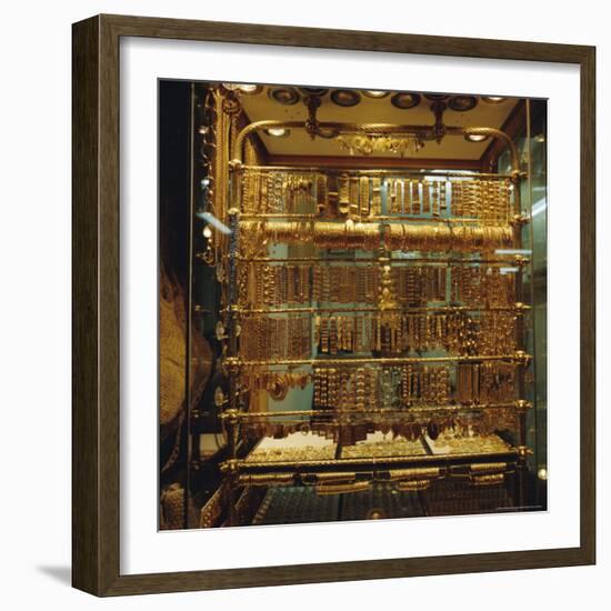 Gold Stall, Hamadiyyeh Souk, Damascus, Syria, Middle East-Christopher Rennie-Framed Photographic Print