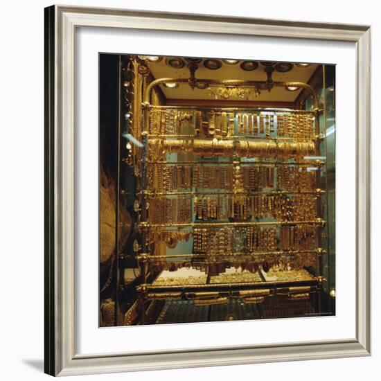 Gold Stall, Hamadiyyeh Souk, Damascus, Syria, Middle East-Christopher Rennie-Framed Photographic Print